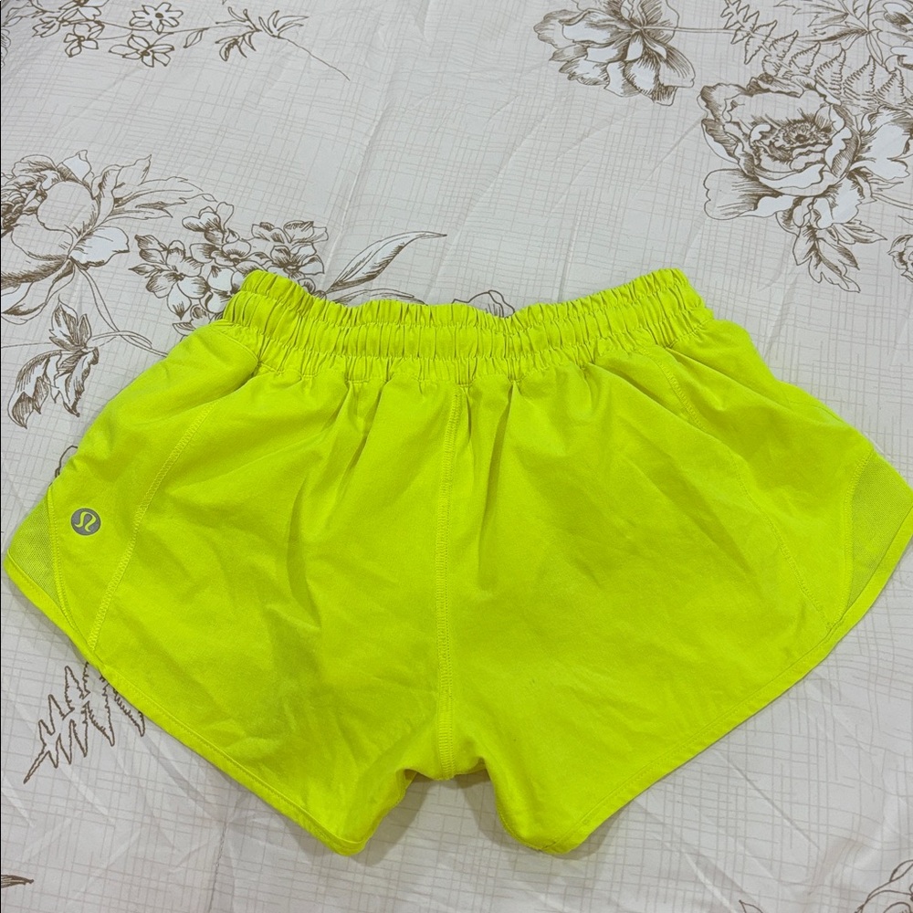 Lululemon Athletica Neon Green Athletic Shorts